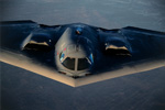 B-2 in Flight - by Ted Carlson