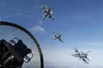 F-16s in Formation - by Katsu Tokunaga